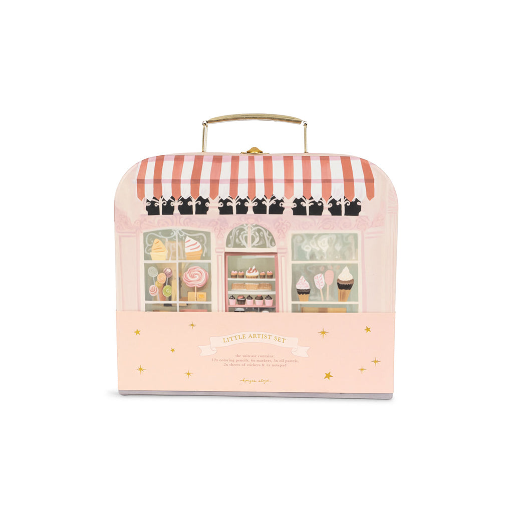 Konges Sløjd resväska för den lilla konstnären, Little artist - Pink