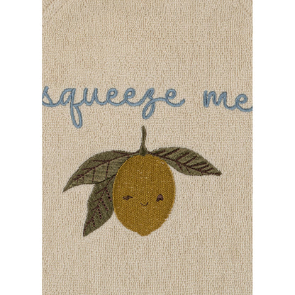 Konges Sløjd Terry badrock för barn, Lemon - Storlek baby, småbarn, junior