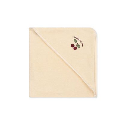 Konges Sløjd Terry handduk med huva, Cherry