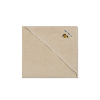 Konges Sløjd Terry handduk med huva, Lemon