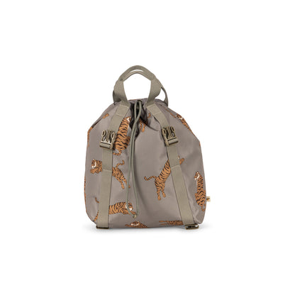 Konges Sløjd Clover skolväska med gymnastikpåse och regnskydd - Tiger Oak