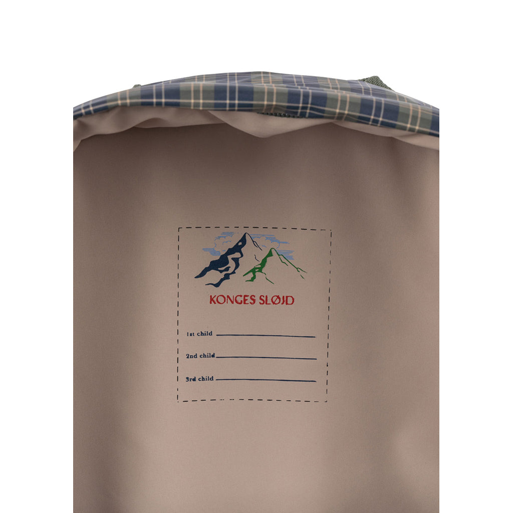 Konges Sløjd Rainy Kids Midi ryggsäck, Laurel Blue Check