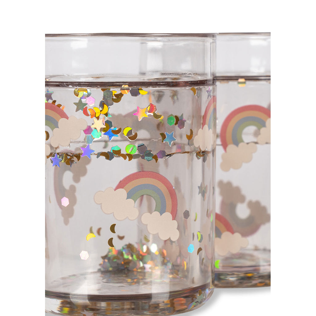 Konges Sløjd glittermugg, 2-pack - Rainbow