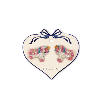 Konges Sløjd Hårspænder med perler, 2-pak - Unicorn beaded