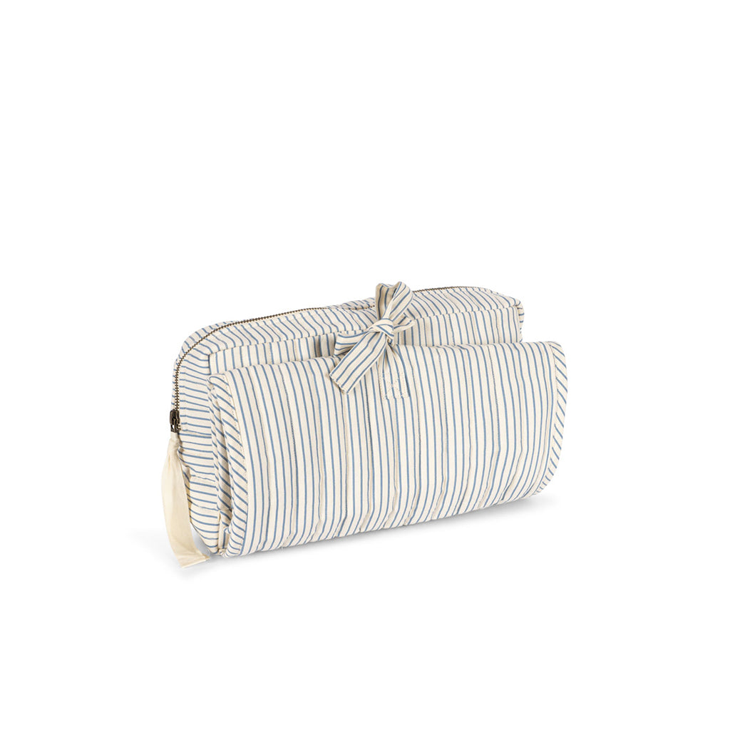 Konges Sløjd Bonnie skötväska och skötunderlägg i ett, Stripe Blue