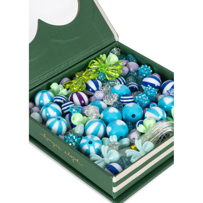 Konges Sløjd Pärllåda, Box of pearls - Blå