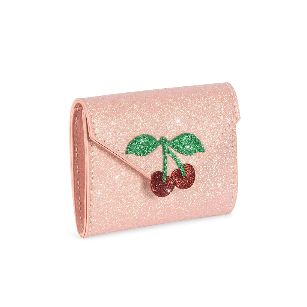 Konges Sløjd Love letter plånbok för barn, rosa glitter