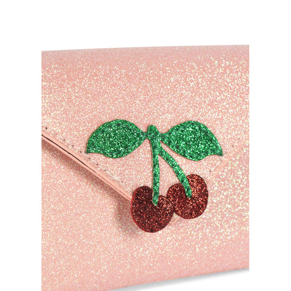 Konges Sløjd Love letter plånbok för barn, rosa glitter