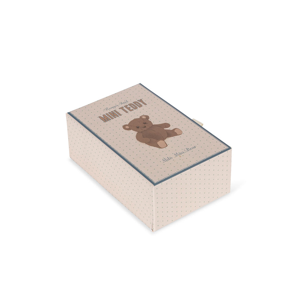 Konges Sløjd miniatyr nalle i ask, Milo Tiny Teddy