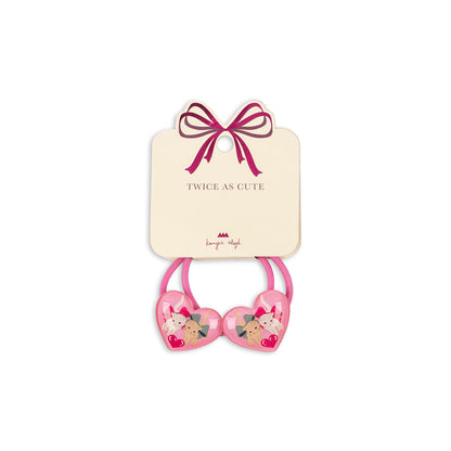 Konges Sløjd Vilma hårsnoddar 2-pack, Bow Kitty