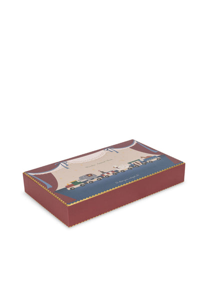 Konges Sløjd träleksakståg med 6 djurvagnar - Multi