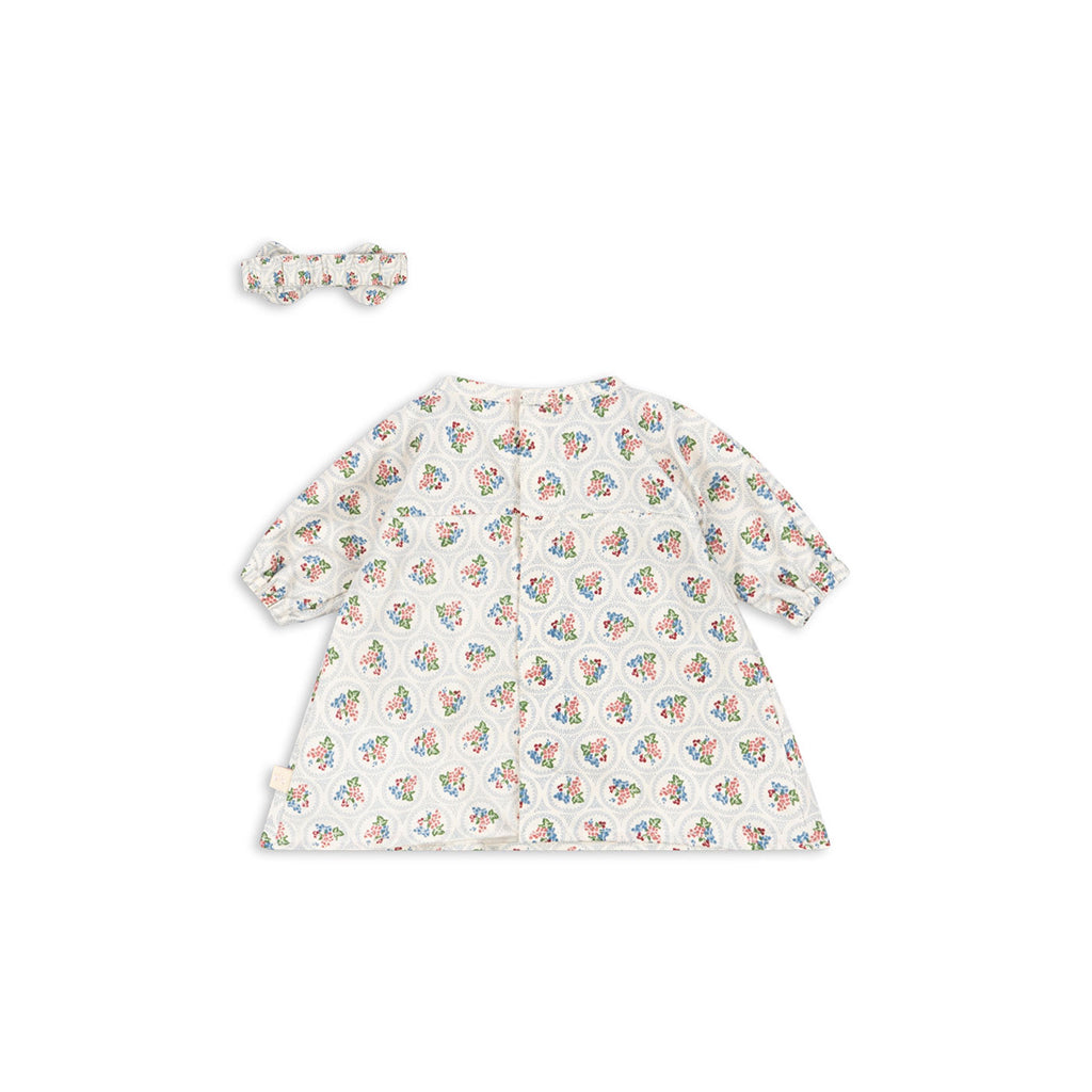 Konges Sløjd dockkläder, klänning och hårband - Mellow rose