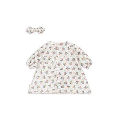 Konges Sløjd dockkläder, klänning och hårband - Mellow rose