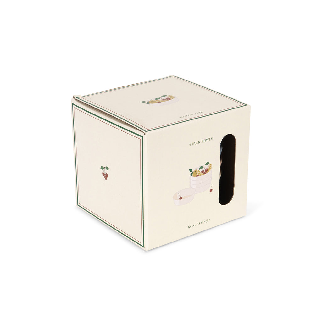 Konges Sløjd skålar, 5-pack - Lemon mix