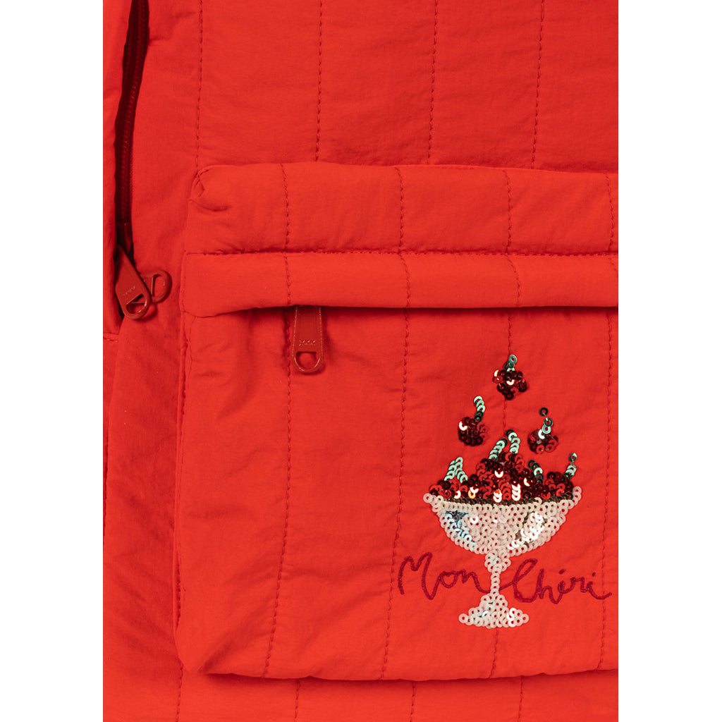 Konges Sløjd Juno Sequin ryggsäck, Fiery Red