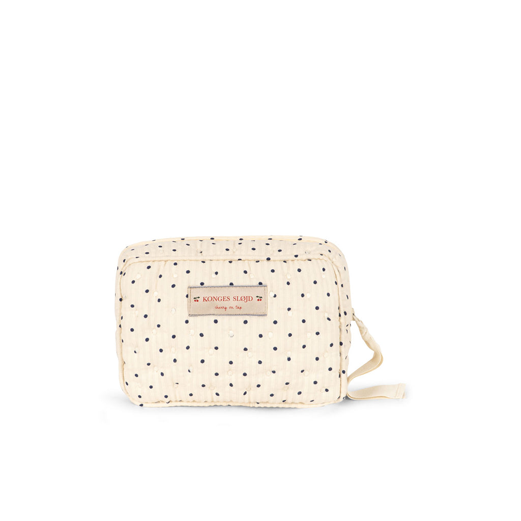 Konges Sløjd quiltad toalettväska, small, Seersucker - Estate Dot