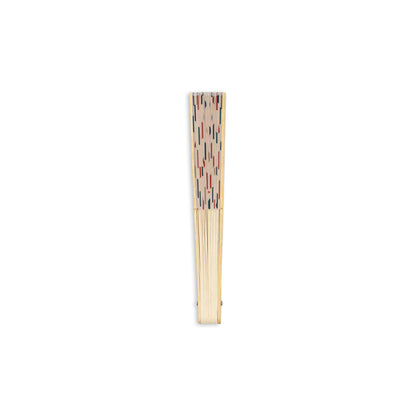 Konges Sløjd solfjäder i bambu, coeur coloré