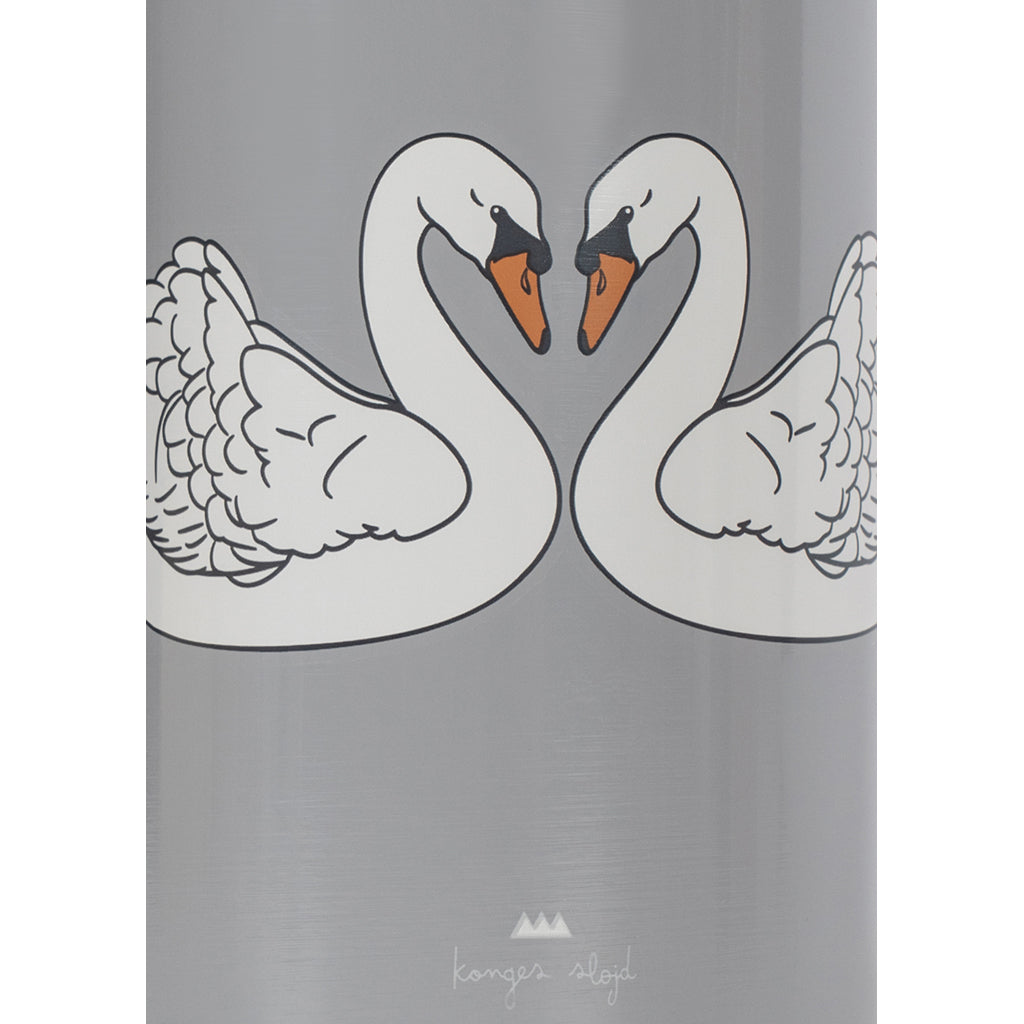 Konges Sløjd Termoflaske, Swan blue - 1 flaske 2 låg