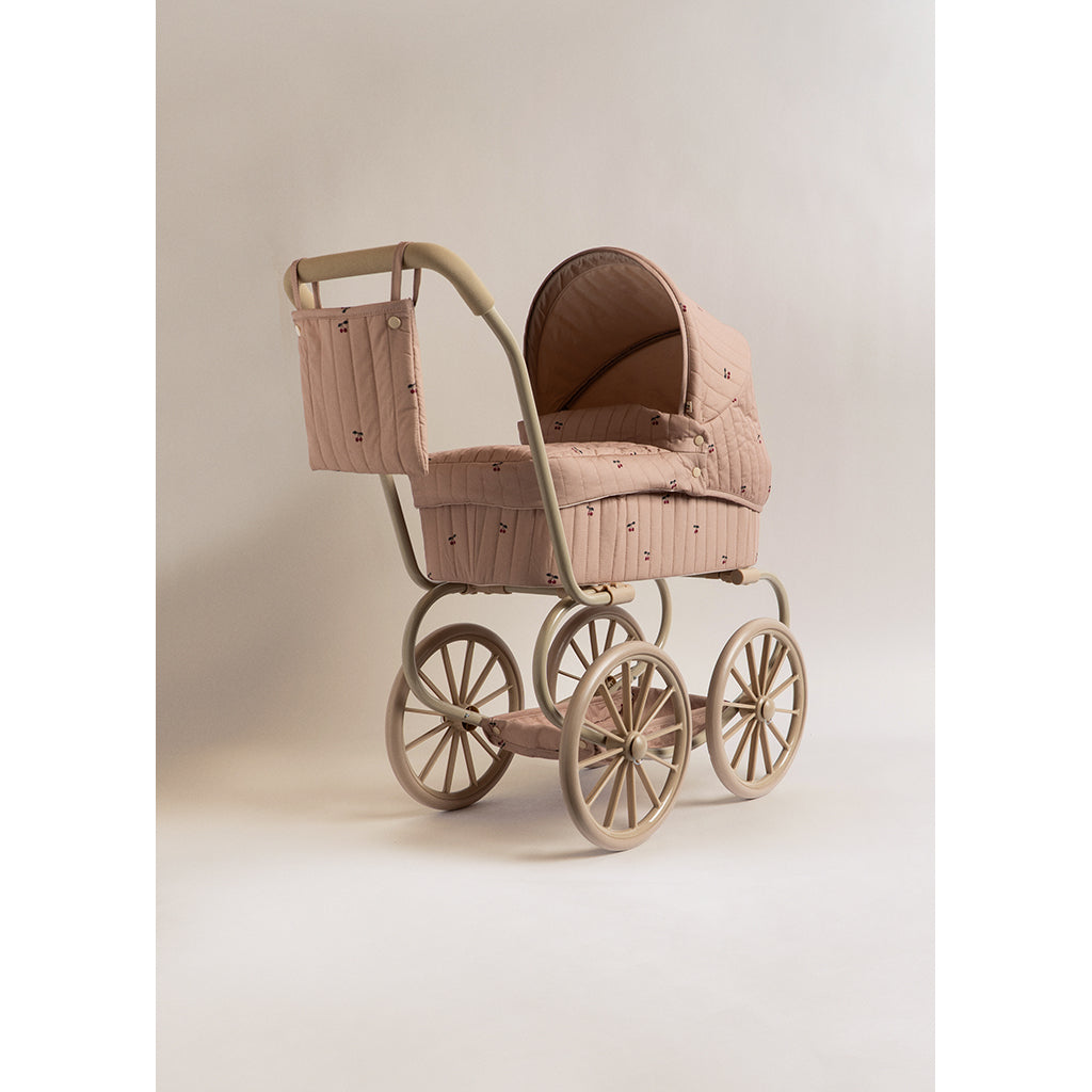 Konges Sløjd Minnie Dockvagn med väska – Cherry blush