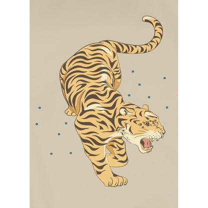 Konges Sløjd, haklappset, Dinner Bib 2-pack - Tiger Ruggito