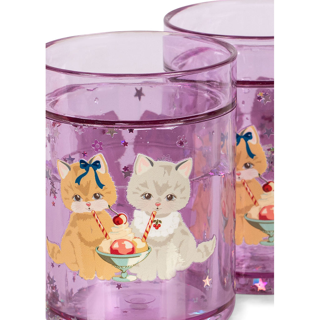 Konges Sløjd 2-pack glittriga koppar, Kitty Gelateria