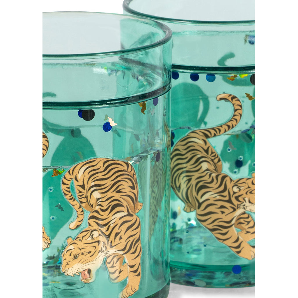 Konges Sløjd 2-pack glittermuggar, Tiger Ruggito