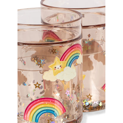 Konges Sløjd 2-pack glitterkoppar, Rainbow