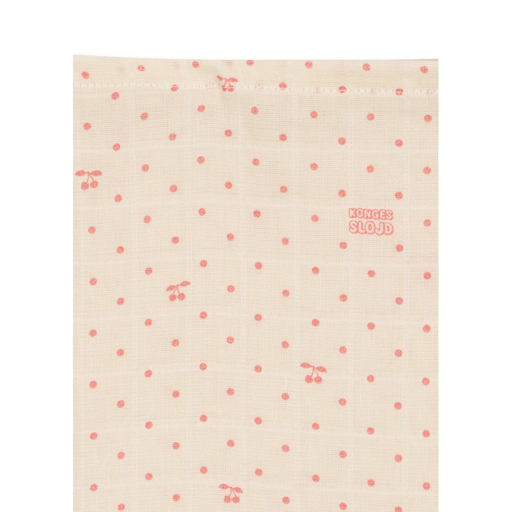 Konges Sløjd stofble, ekologisk muslin, 3-pack - Cherry Dot
