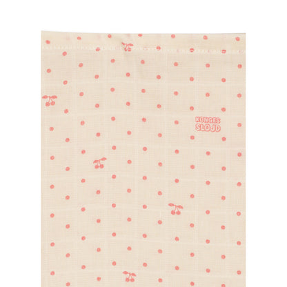 Konges Sløjd stofble, ekologisk muslin, 3-pack - Cherry Dot