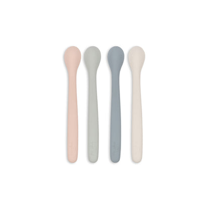 Konges Sløjd skedar i silikon, 4-pack - Onyx