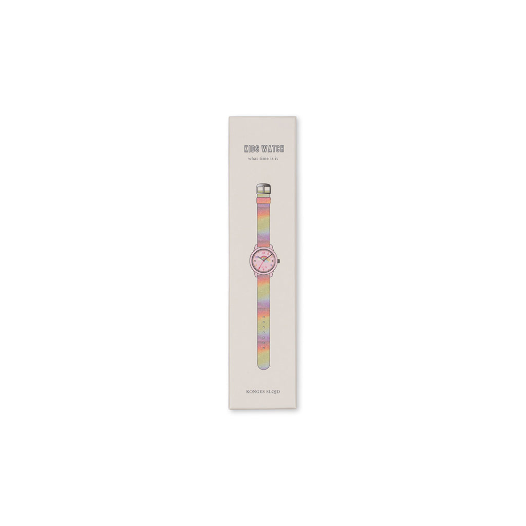 Konges Sløjd armbandsur för barn, Rainbow glitter