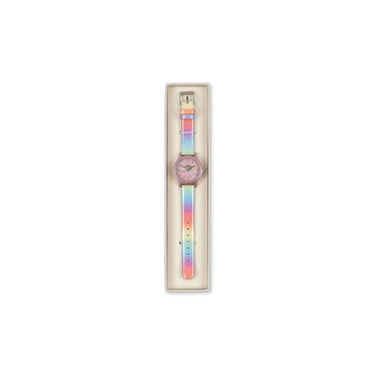 Konges Sløjd armbandsur för barn, Rainbow glitter