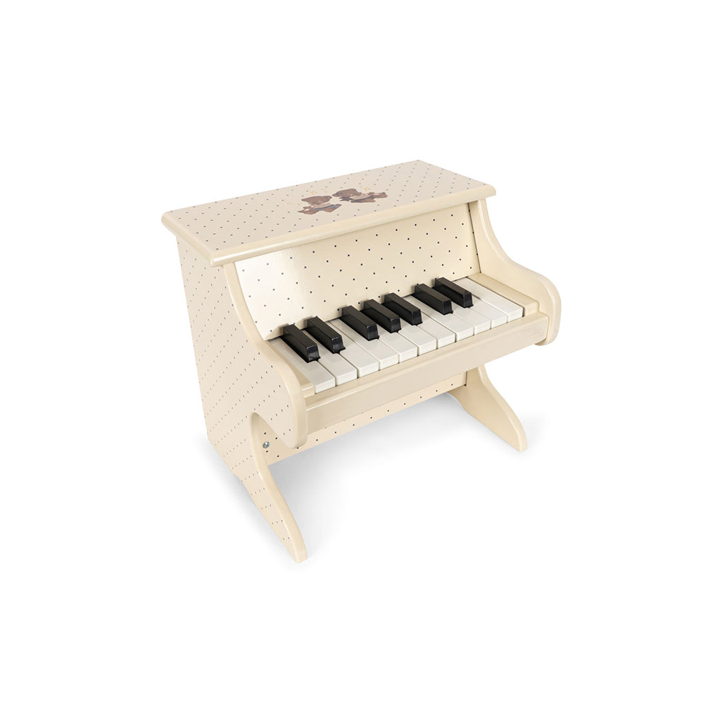 Konges Sløjd piano, klaver i træ - Teddy bear