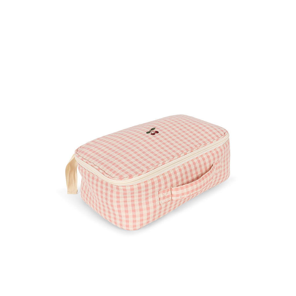 Konges Sløjd babydocka med resväska och tillbehör – Pink check