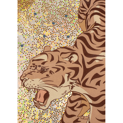 Konges Sløjd glitterhoppboll, Tiger