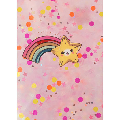 Konges Sløjd glitter-hoppboll, Rainbow