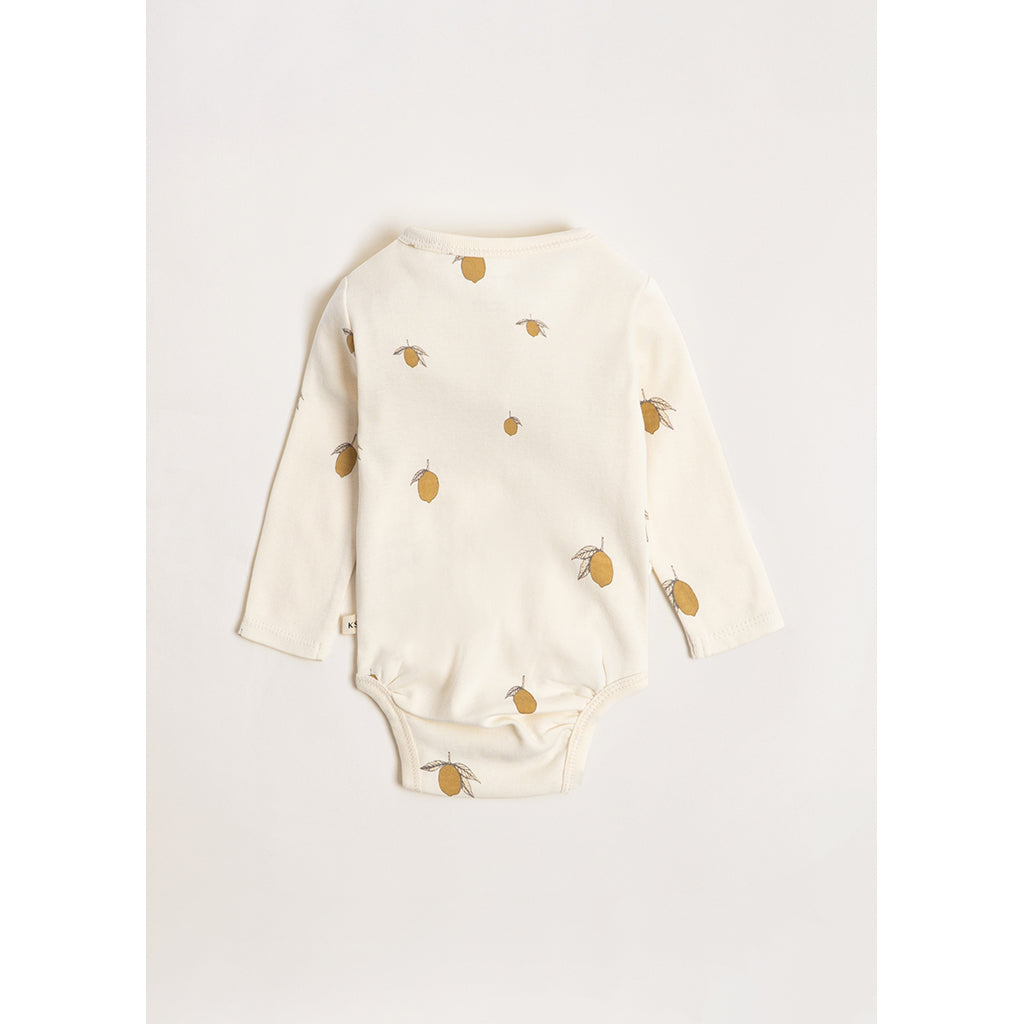 Konges Sløjd body, Newborn, Lemon – Storlek 0–6 mån.
