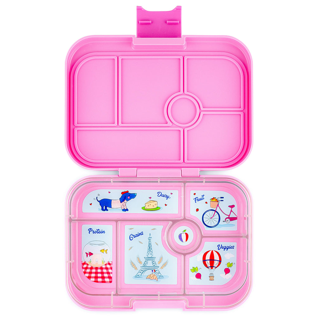 Yumbox madkasse med 6 rum, Original – Fifi Pink / Paris tray