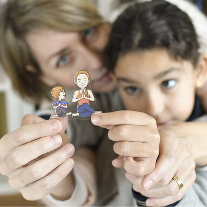 Poppik klistremosaik i papper, Lärande affisch med 48 klistermärken – Kroppen