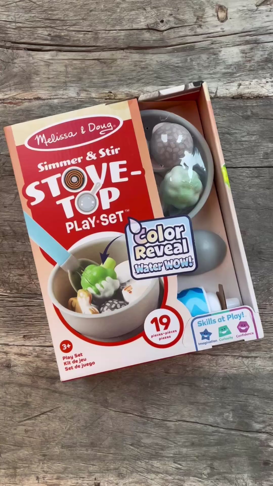 Melissa &amp; Doug Water Wow legemad m. vandaktiverede farveskift, Kogeplade m gryde