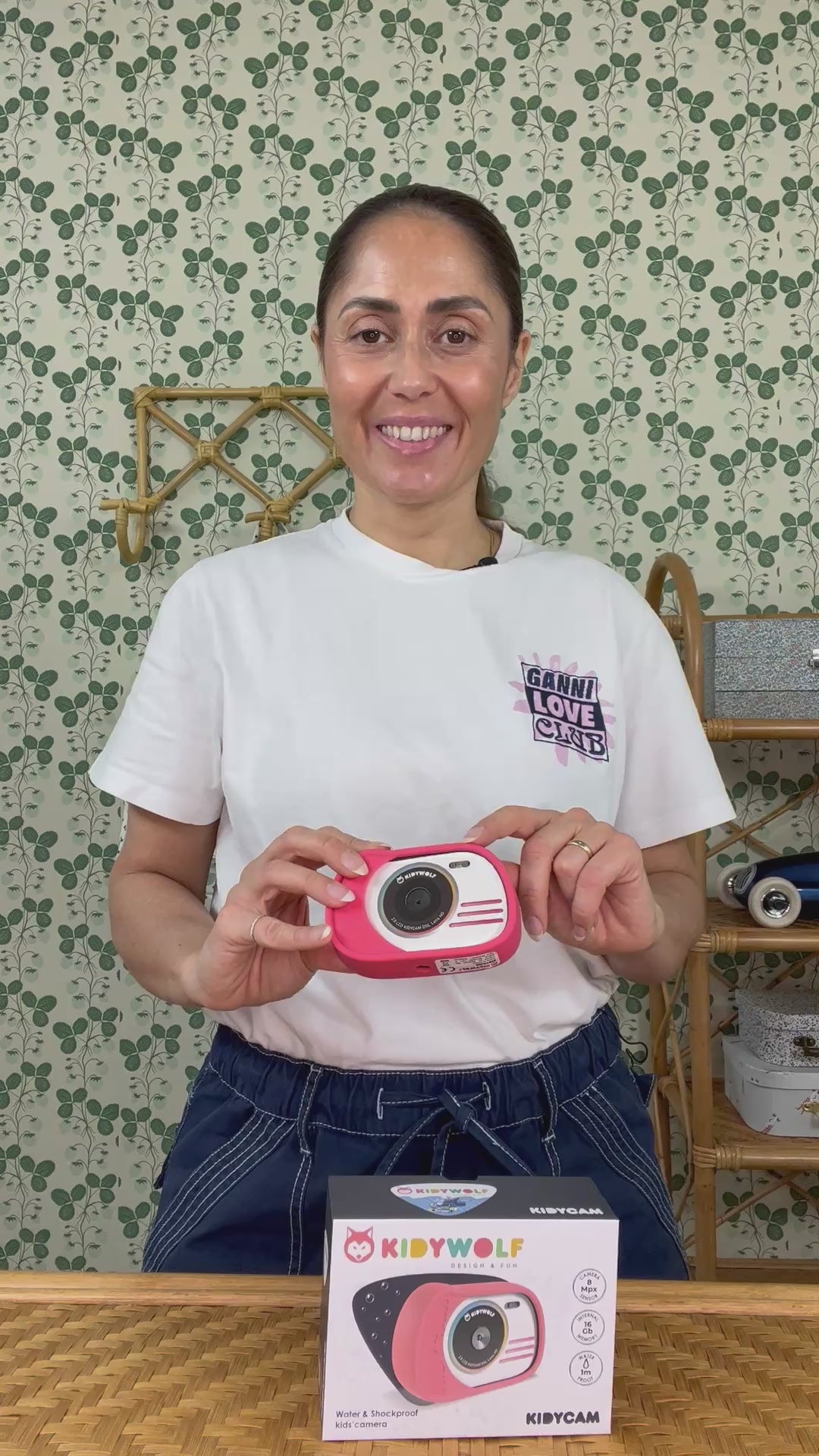 Kidycam børnekamera, 16 GB, vandtæt - Red