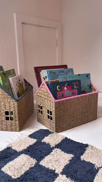 Rice Hus för böcker - Rosa