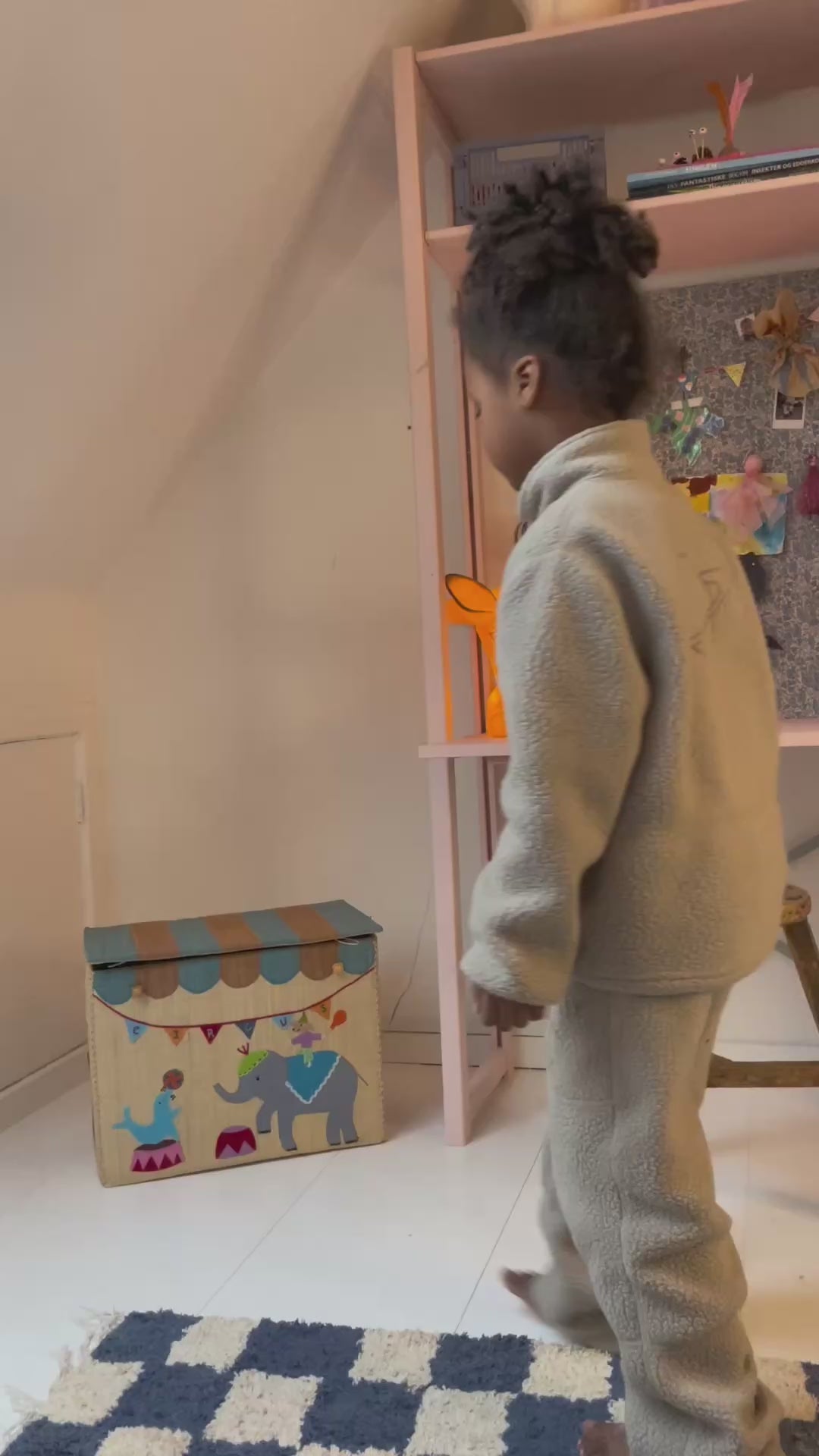 Rice kurvhus för förvaring, hopfällbar, XL - Cirkus