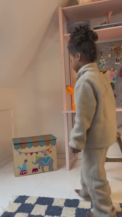 Rice kurvhus för förvaring, hopfällbar, XL - Cirkus