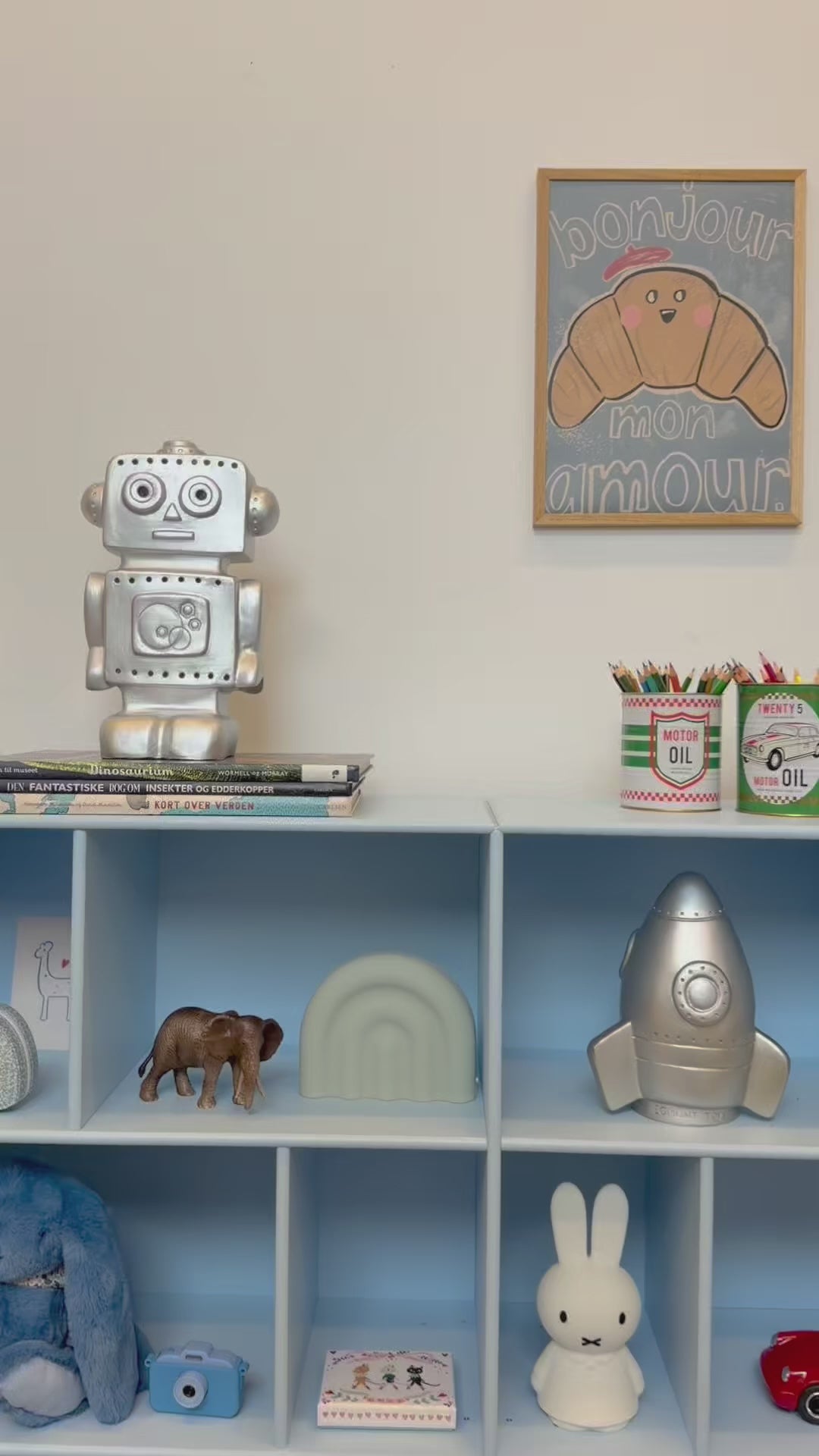 Heico lampa för barnrummet, Robot - Silver