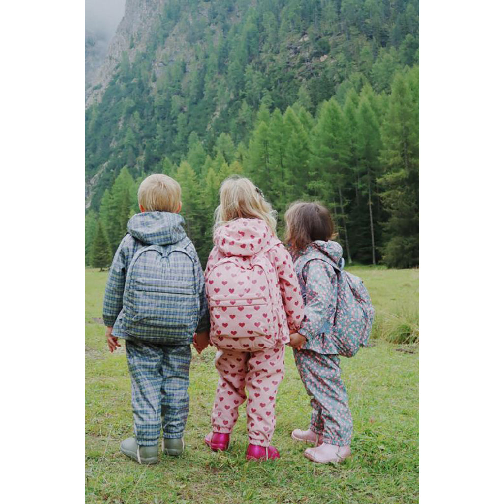 Konges Sløjd Rainy Kids Midi ryggsäck, Laurel Blue Check