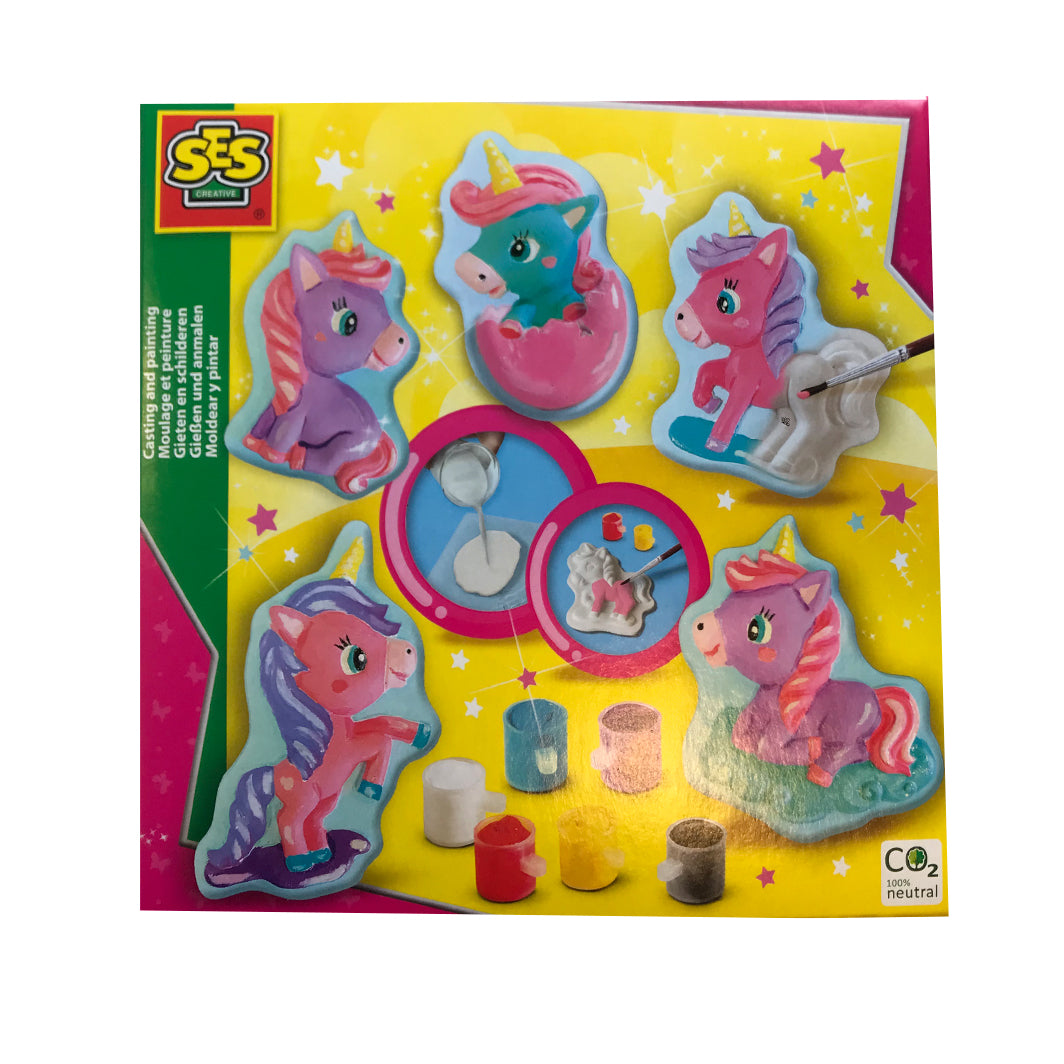 SES Creative kreativ ask, gjut och måla - Enhörningsföl