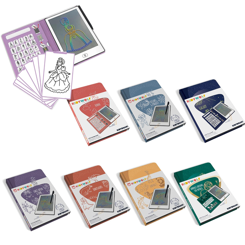 KidyDraw mini ritplatta med LCD-skärm, Princess