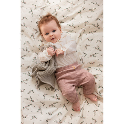 Sebra babybäddset, ekologiskt - Powder Blossom