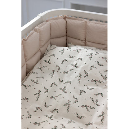 Sebra babybäddset, ekologiskt - Powder Blossom